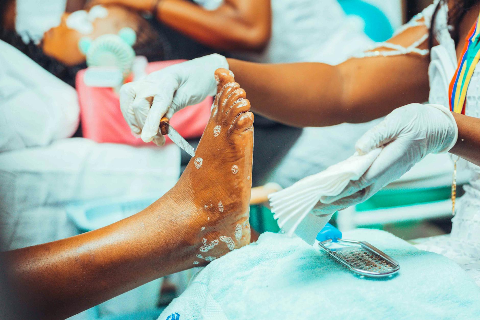 Entspannende Pediküre und Fußpflege